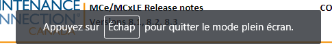 Full Screen Prompt in French